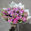 Букет «Ванесса» из роз и хризантем