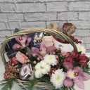 Подарочный набор «Для настроения» из альстромерий и орхидей