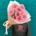 Букет из 9 розовых гербер