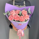 Букет из 7 розовых диантусов из гвоздик