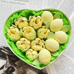 Зефирные лимончики и цветы