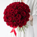 Букет «35 Рубиновых роз»