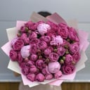 Букет «Пионы с пионовидной розой»