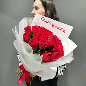 Букет из 25 роз 40 см