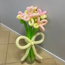 Букет лимонно- розовых цветов