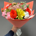 Букет «Надежда» из альстромерий и гвоздик