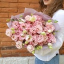 Букет «Розовый фламинго» из эустом