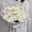 Букет «Кустовая хризантема Нежное облако»