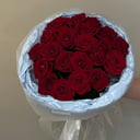 Букет алых роз (размер L)