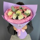 Букет 15 гвоздик микс