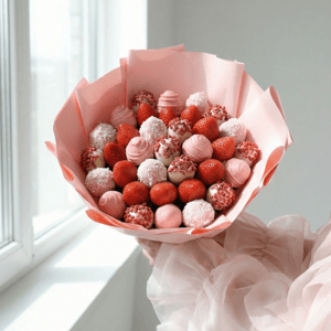 Букет из клубники в шоколаде "Бель" M