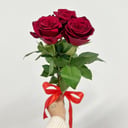 Букет из 3 красных роз под ленту