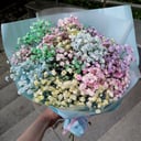 Букет «Радужное облако» из гипсофил