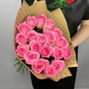 Букет из 19 розовых роз