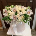 Шляпная коробка с цветами «Для самой-самой....»