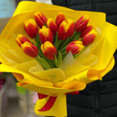 Букет «13 тюльпанов в оформлении»