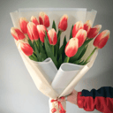 Букет «Попугайчик» из тюльпанов