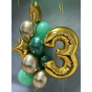 Набор шаров с гелием 389 -с цифрой 3