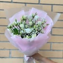 Букет «Синко» из эустом и гипсофил