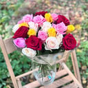 Букет «Разноцветные розы»