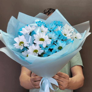 Букет "Небесные хризантемы"