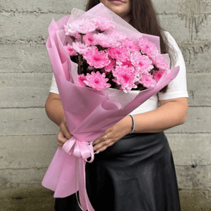 Моно букет из кустовых Хризантем