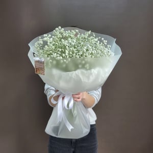 Букет "Белоснежная россыпь" из гипсофил