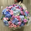 Букет Для самой самой из роз и гортензий