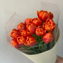 Букет «Мандаринка» из тюльпанов