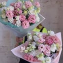 Букет «Розовое кружево» из эустом