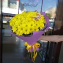 Букет из желтой хризантемы