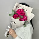 Букет «Малиновый джем» из роз