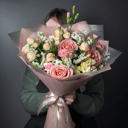 Букет «Розовое счастье»