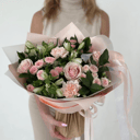 Букет «"Персико-розовый" №403»