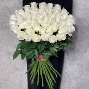 Букет из 51 роз Альба