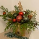 Коробка с цветами «Новогодняя композиция»