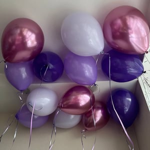 Сиреневое Очарование с хромовыми шарами