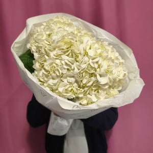 Букет «Гортензии белые 3шт»