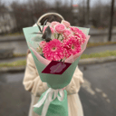 Букет «Помпони» из гербер и роз