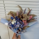 Сухоцветы в синих тонах