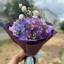 Букет «Тайна» из гипсофил и эустом