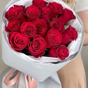 Красная Роза Букет из 15 Красных Роз