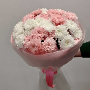 Букет "Розовые сны" из хризантем