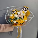 Букет «Тропики» из роз и тюльпанов