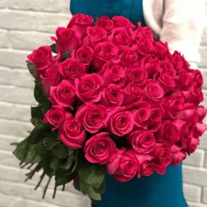 Букет из 51 розовой розы