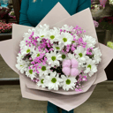 Букет «Хризантема гипсофила»