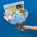 Букет «Гортензия и эустома»