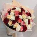 Букет из 51 цветных роз