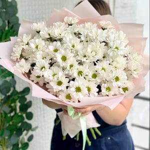 Монобукет из хризантем