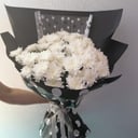 Букет «Белоснежка» из хризантем